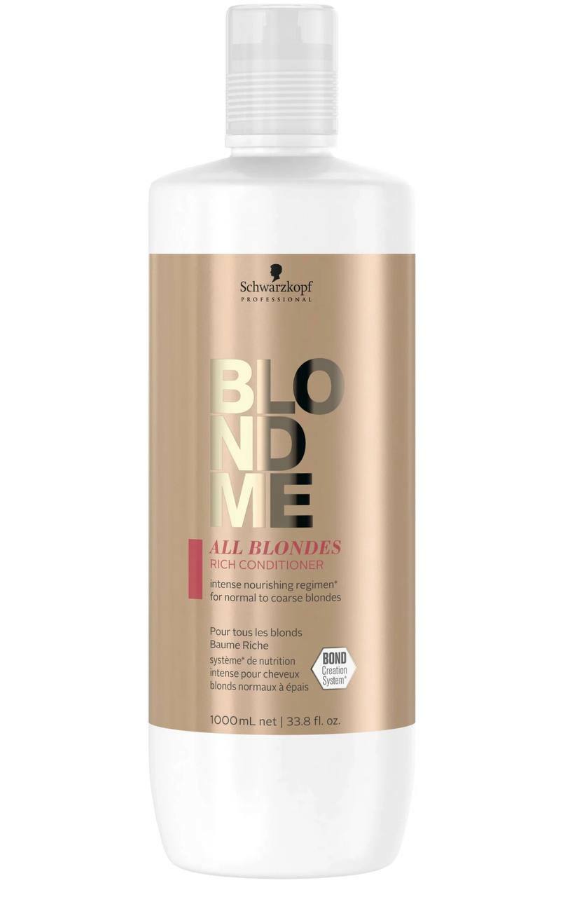 Schwarzkopf Professional BlondMe Обогащенный кондиционер 1000 мл. Schwarzkopf Professional BlondMe Обогащенный кондиционер 1000 мл.