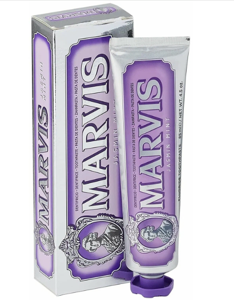 Зубная паста Marvis Jasmin Mint, 85 мл, 147 г, фиолетовый. Зубная паста Marvis Jasmin Mint, 85 мл, 147 г, фиолетовый.