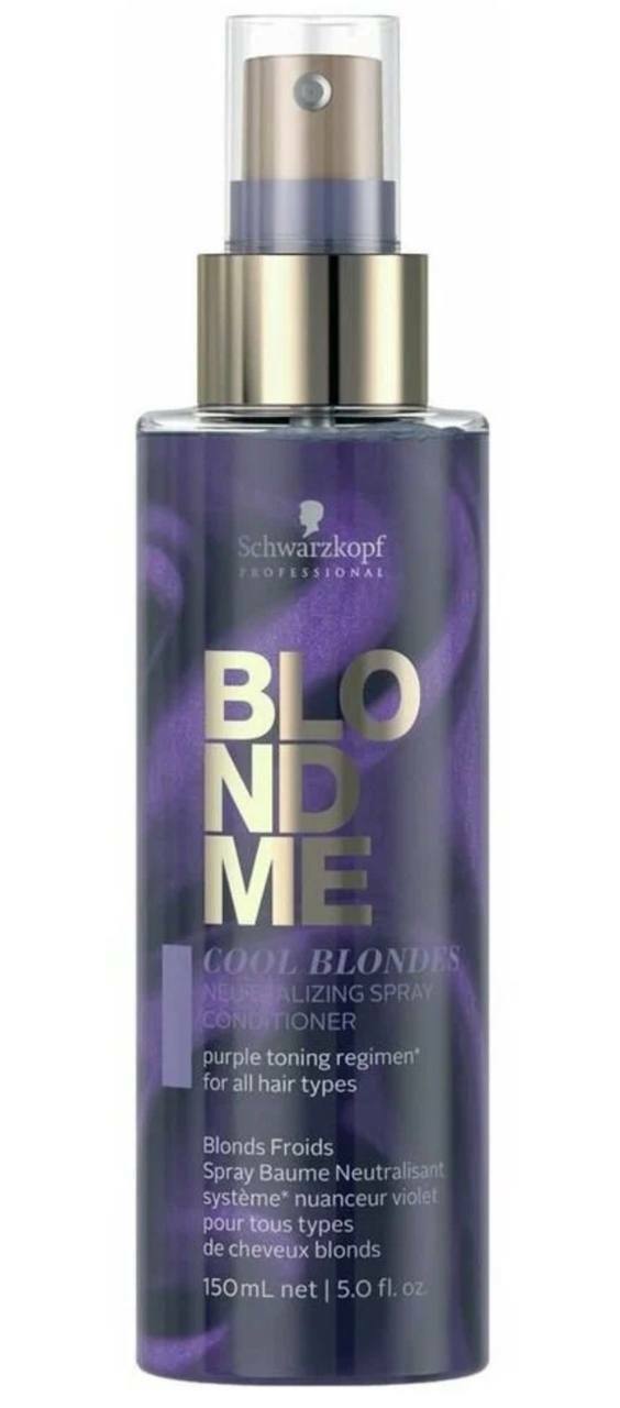 Кондиционер для волос Schwarzkopf Professional Blondme - Cool Blondes - Neutralizing Spray Conditioner Нейтрализующий спрей-кондиционер для холодных оттен. блонд 150 мл. Кондиционер для волос Schwarzkopf Professional Blondme - Cool Blondes - Neutralizing Spray Conditioner Нейтрализующий спрей-кондиционер для холодных оттен. блонд 150 мл.