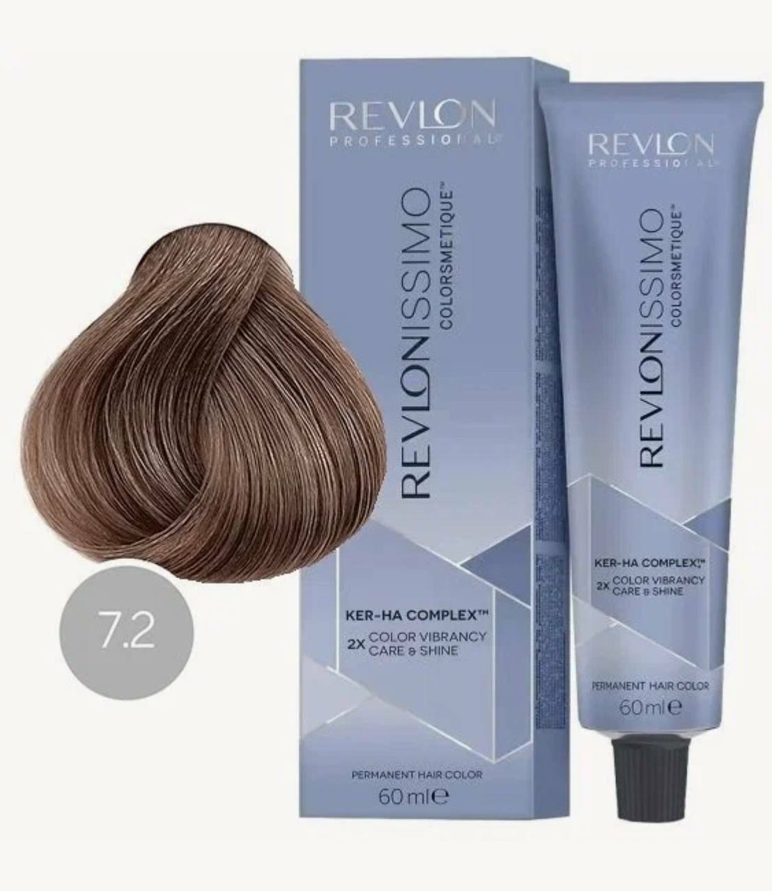 Revlon Professional Ker-HA complex, 7.2 блондин переливающийся, 60 мл. Revlon Professional Ker-HA complex, 7.2 блондин переливающийся, 60 мл.
