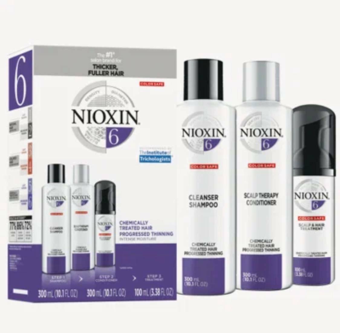 Nioxin System 6 Kit (150 мл+150 мл+40 мл) Для химически обработанных истонченных волос. Nioxin System 6 Kit (150 мл+150 мл+40 мл) Для химически обработанных истонченных волос.