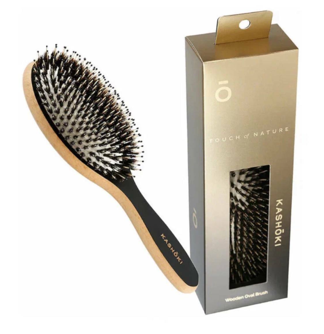 Деревянная расческа овальной формы "Touch of Nature" от бренда "KASHOKI" Деревянная расческа овальной формы "Touch of Nature" от бренда "KASHOKI"